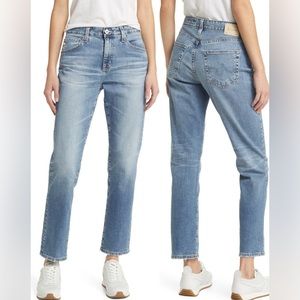 AG Denim The Ex-Boyfriend Slouchy Slim Jeans - Light Wash Denim, Size 25R